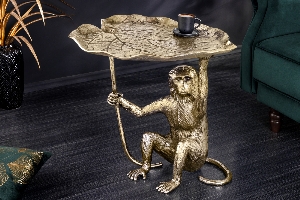 Serie WILDLIFE VON CASA ELITE von Casa Élite von Casa Élite Side table WILDLIFE MONKEY 44835