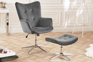 Casa Élite Artikel von Casa Élite Swivel stool LOUNGER  39513