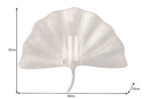 Serie GINKGO VON CASA ELITE von Casa Élite von Casa Élite Wanddekoration Kerzenhalter GINKGO  41782