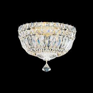 Landhaus- fürs Wohnzimmer von SCHONBEK Petit Crystal Deluxe Kristalldeckenleuchte 5891E-211S