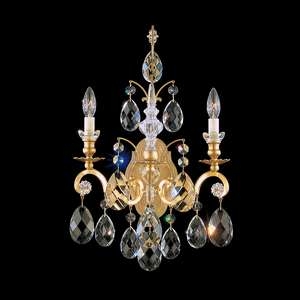 Klassische Wandleuchten & Wandlampen von SCHONBEK Renaissance Kristallwandleuchte 3761E-22S