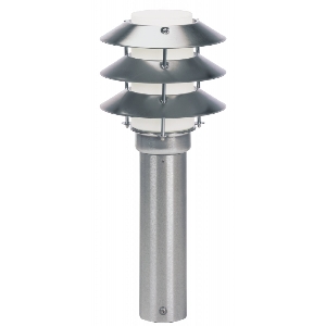 Außenleuchten & Außenlampen von Albert Leuchten Sockelleuchte Typ Nr. 0500 - Edelstahl, für 1 x Lampe, E27 690500