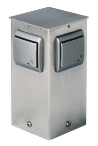 Albert Leuchten Steckdosensäulen & Stromversorgung für den Garten und die Terrasse von Albert Leuchten Steckdosensäule 4-fach 692119