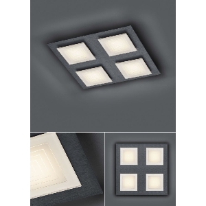 Deckenleuchten & Deckenlampen von BANKAMP Leuchtenmanufaktur LED-Deckenleuchte Ino/ 4 flammig - Ausstellungsstück - 7755/4-39
