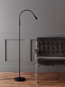 Belid Leuchten Stehleuchten & Stehlampen von Belid Leuchten Ledro floor lamp flat black MR16 339107