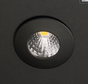dot-spot von dot-spot mikra black 1W LED Einbauleuchte, rund, 35 mm, mit Haltefedern 10404.830