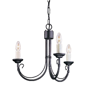 Elstead Sonderangebote - Sale bei Hängeleuchten & Hängelampen von Elstead Kronleuchter Chartwell CH3-BLACK