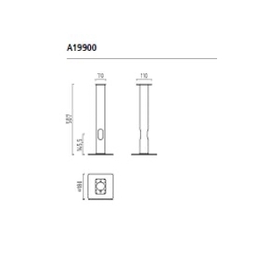 Außenleuchten & Außenlampen von Helestra Leuchten Montage - / Adapterplatte 9022