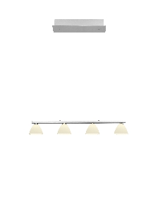 HELL Leuchten LED-Hängeleuchte MONA 20570/4-92