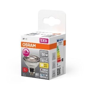 Halogenlampen Fassung GU5,3 von UNI-Elektro Osram LED Superstar Plus Reflektor Spot GU5.3 MR16 8W 621lm 36D - 927 Extra Warmweiß | Höchste Farbwiedergabe - Dimmbar - Ersatz für 50W 247994