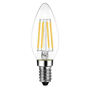 Glühlampen mit Fassung E14 von UNI-Elektro LVWIT LED Kerzenlampe 806 Lumen 2700 K LF-C35-8W