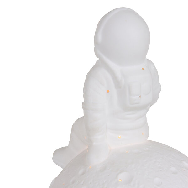 Tischleuchte Jazz Astronaut mit goldfarbenem Schirm der Firma Steinhauer