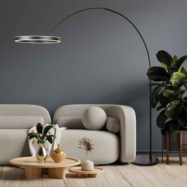 Stehleuchte / Bogenleuchte Ringlux  der Firma Steinhauer