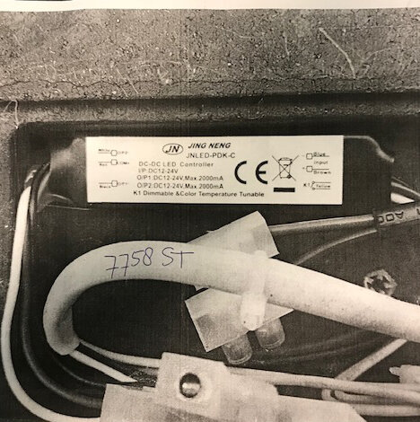 Inbouwdimmer  der Firma Steinhauer