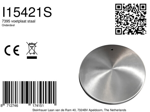 voetplaat staal der Firma Steinhauer