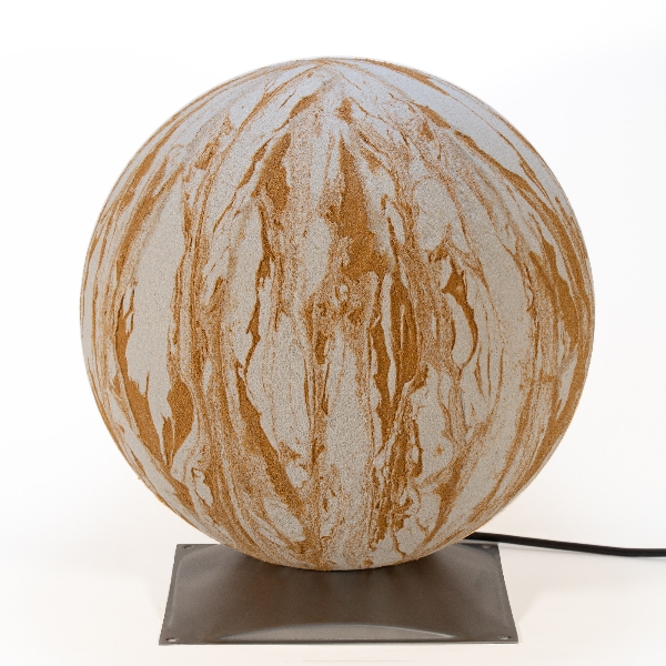 Kugelleuchte Sahara 30 cm mit Edelstahlfuß der Firma EPSTEIN Design Leuchten