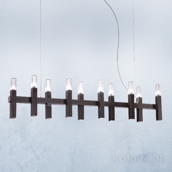 Lustre SPIGOLO der Firma KOLARZ-Austrolux Leuchten