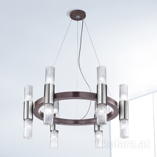 Lustre GIRO der Firma KOLARZ-Austrolux Leuchten