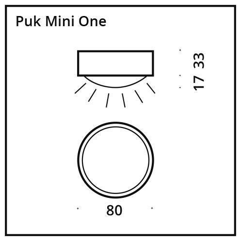 Puk Mini One - LED / anthracite mat der Firma Top Light Leuchten