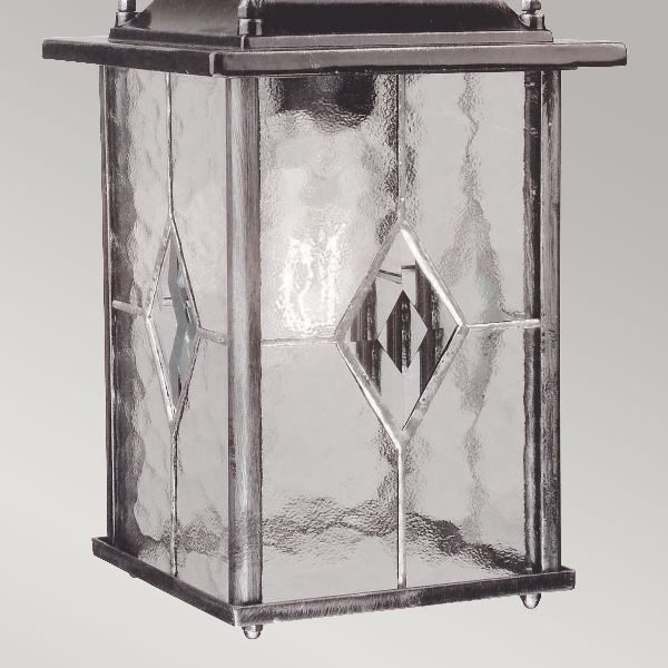 Wexford 1 Light Chain Lantern - Black/Silver der Firma Elstead