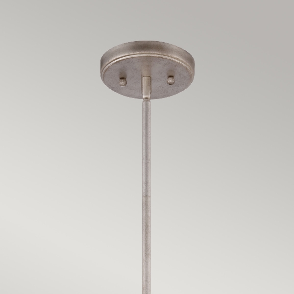 Confetti 1 Leuchte Mini Pendelleuchte - Altsilber der Firma Elstead