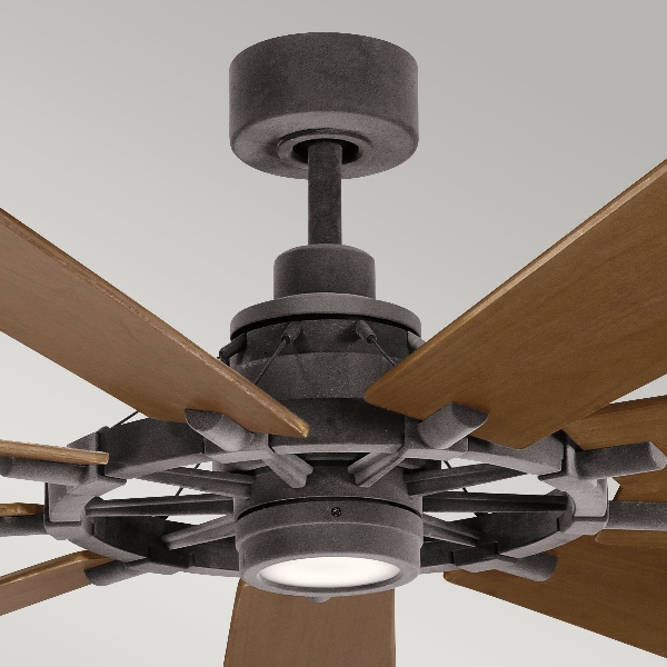 Gentry XL - 85in / 216cm Ventilator - verwittertes Zink der Firma Elstead