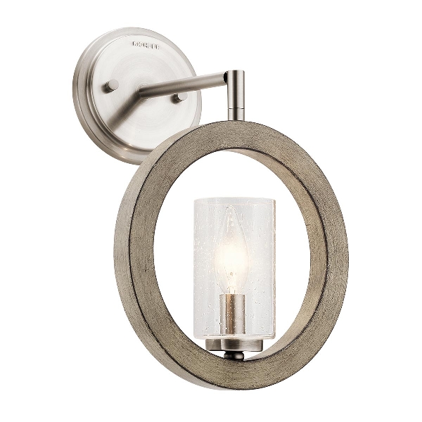 Grand Bank 1 leichte Wandleuchte/ Mini-Pendant/ Semi-Flush - Distressed Antique Grey der Firma Elstead