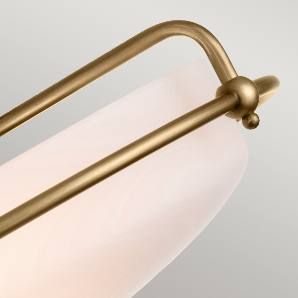 Griffin 3 Light Flush - verwittertes Messing der Firma Elstead