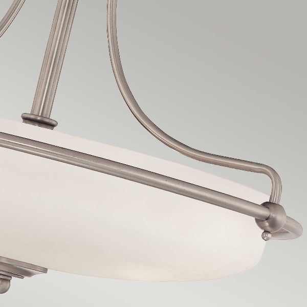 Griffin 3 Light Semi-Flush - Nickel antik der Firma Elstead