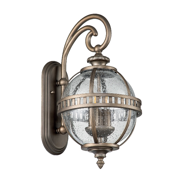 Halleron 2 Licht Wandlaterne - Brünierte Bronze der Firma Elstead