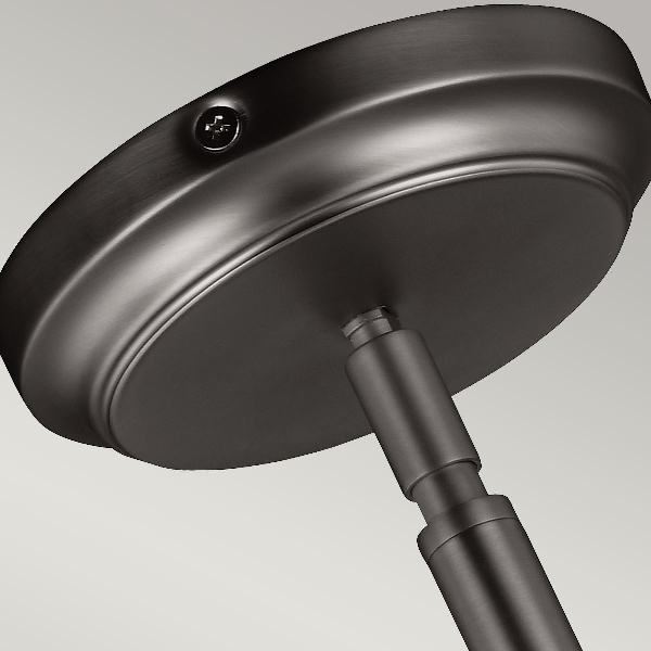 Hobson 1 Light Medium Pendelleuchte - Satin Nickel der Firma Elstead