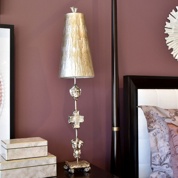 Fragment Tischleuchte - Aged Silver der Firma Elstead