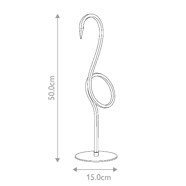 Flamingo LED-Tischlampe - Weiß der Firma Elstead