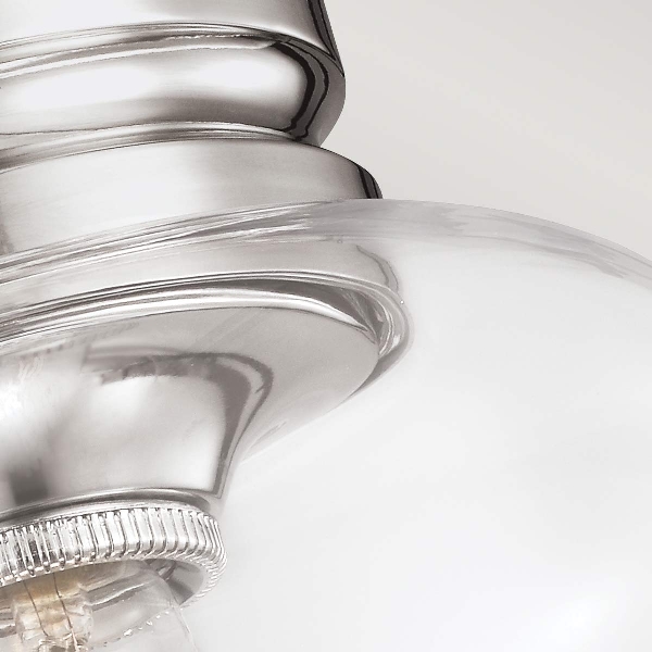 Hounslow 1 leichte bündige Leuchte - Nickel poliert der Firma Elstead