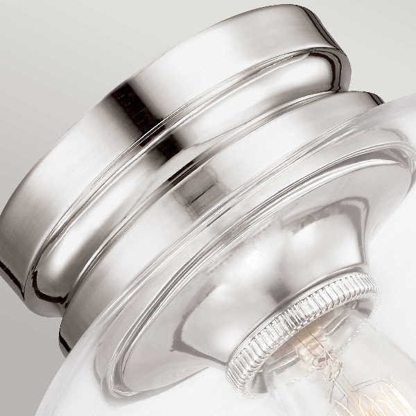 Hounslow 1 leichte bündige Leuchte - Nickel poliert der Firma Elstead