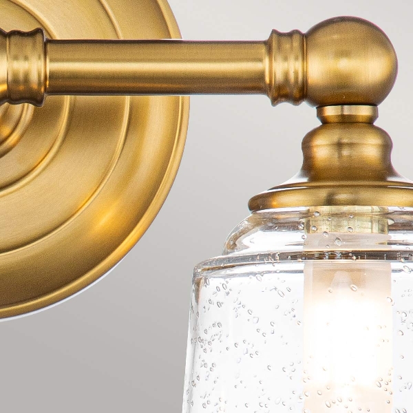 Huguenot Lake 2 Light Wandleuchte - Brüniertes Messing der Firma Elstead