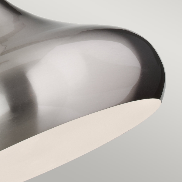 Beso  große Pendelleuchte - Gebürsteter Stahl der Firma Elstead