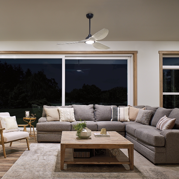 Imari - 65in / 165cm Ventilator - Satin Schwarz der Firma Elstead