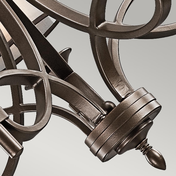 Lacey 5 Licht Kronleuchter - Mission Bronze der Firma Elstead