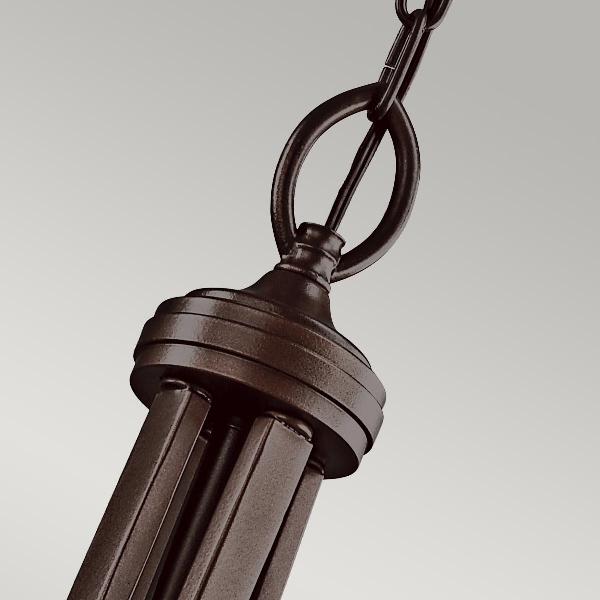 Lacey 4 Light Large Pendelleuchte - Mission Bronze der Firma Elstead