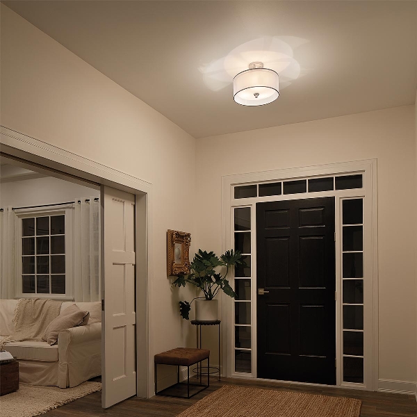 Lacey 3 Light Small Semi-Flush - Zinn antik der Firma Elstead