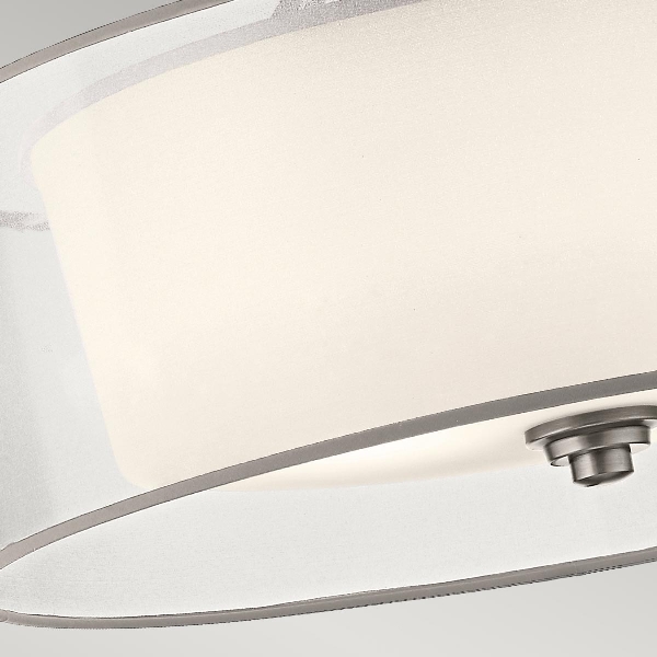 Lacey 4 Light Semi-Flush - Zinn antik der Firma Elstead