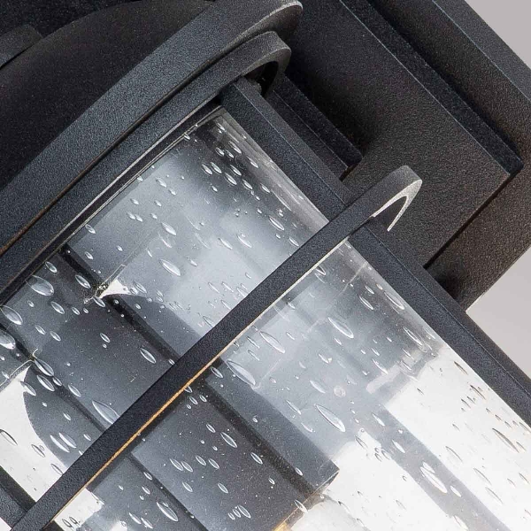 Lighthouse 1 Light Medium Wall Lantern - Textured Black der Firma Elstead