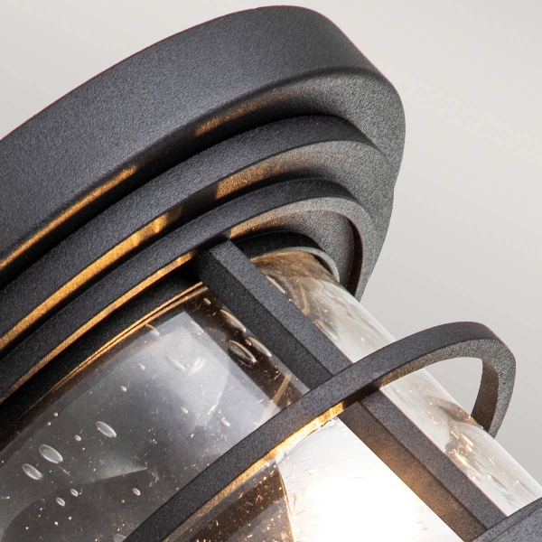 Lighthouse 2 Light Flush - Textured Black der Firma Elstead