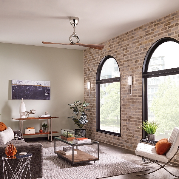 Link - 54in / 137cm Fan - Polished Nickel der Firma Elstead