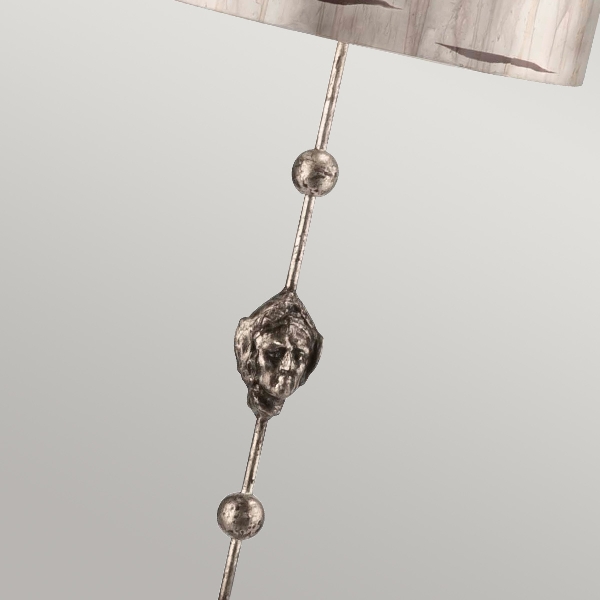 Fragment 1 Light Floor Lamp - Aged Silver der Firma Elstead