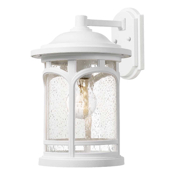 Marblehead 1 Light Medium Wall Lantern - White der Firma Elstead