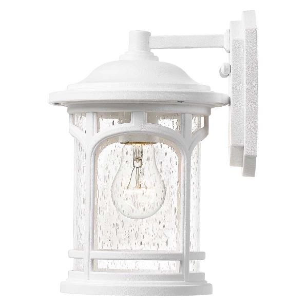 Marblehead 1 Light Small Wall Lantern - White der Firma Elstead