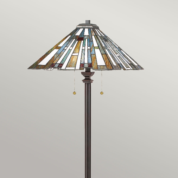 Maybeck 2 Light Floor Lamp - Valiant Bronze der Firma Elstead