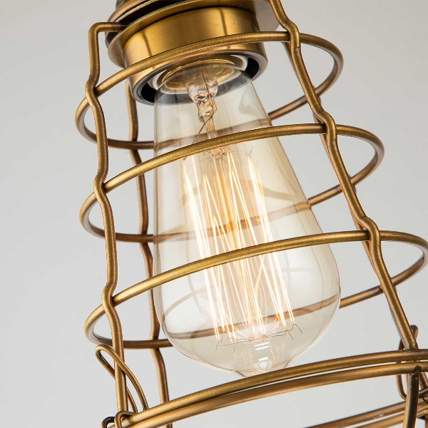 Mixon 1 Light Semi-Flush - Weathered Brass der Firma Elstead